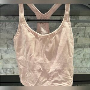 Lululemon Pink Ribbed Tank Top